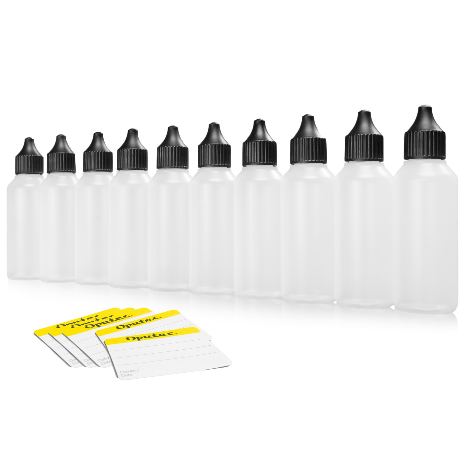 10 x 50ml Dosierflaschen / Liquid-Flaschen mit Tröpflerspitze